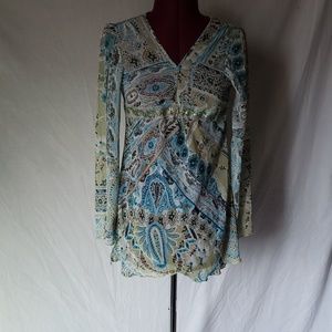 Mixit petite paisley blouse